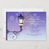 通り光引っ越し祝いパーティーパーティの招待状 招待状 (正面)