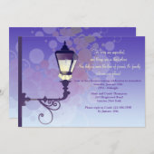 通り光引っ越し祝いパーティーパーティの招待状 招待状 (正面/裏面)