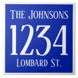 通り及び名前の屋家番号 タイル