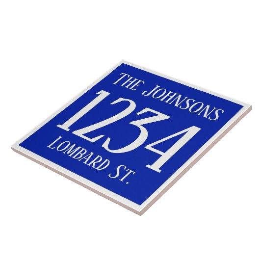 通り及び名前の屋家番号 タイル (側面)