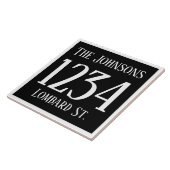 通り及び名前の屋家番号 タイル (側面)