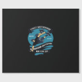 通り同胞団の近隣スケートボード ラッピングペーパー (フラット)