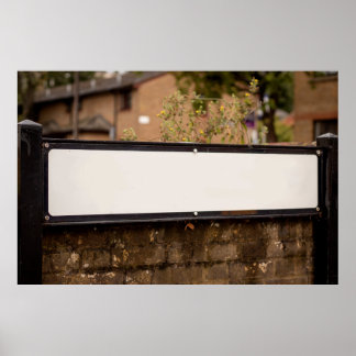 通り名のパーソナライズされた署名 ポスター