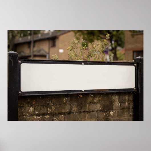 通り名のパーソナライズされた署名 ポスター (正面)