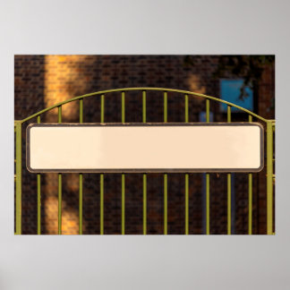 通り名のパーソナライズされた署名 ポスター