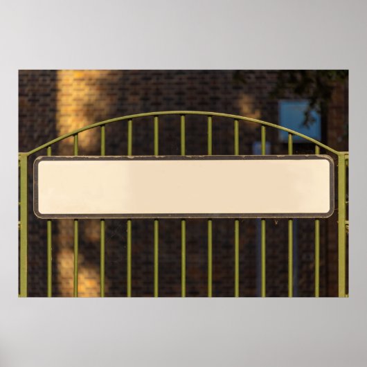 通り名のパーソナライズされた署名 ポスター (正面)