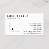 通り地図のテンプレート 名刺 (正面)