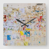 通り壁 スクエア壁時計 (正面)