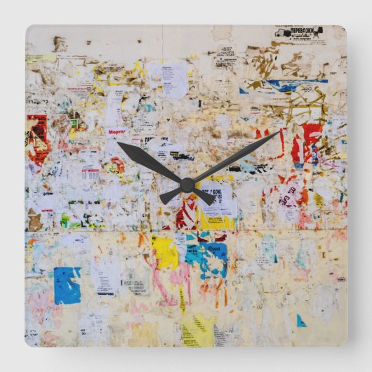 通り壁 スクエア壁時計 (正面)