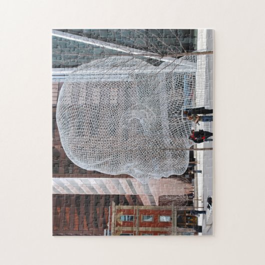 通り彫刻カルガリー。 ジグソーパズル (縦)