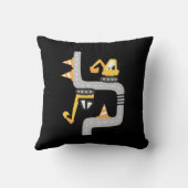 通り掘削機漫画 クッション (裏面)