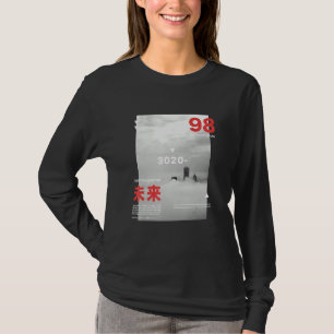 通り日本のサイバーパンク東京ストリートウェアアステト Tシャツ