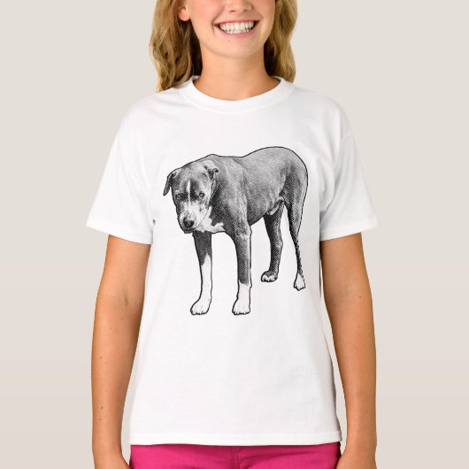 通り明るく忠実な表情 Tシャツ (正面)