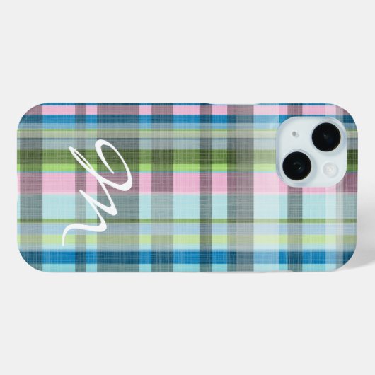 通り格子模様(モノグラム) Case-Mate iPhoneケース (裏面 (横))