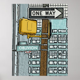 通り標識 ポスター