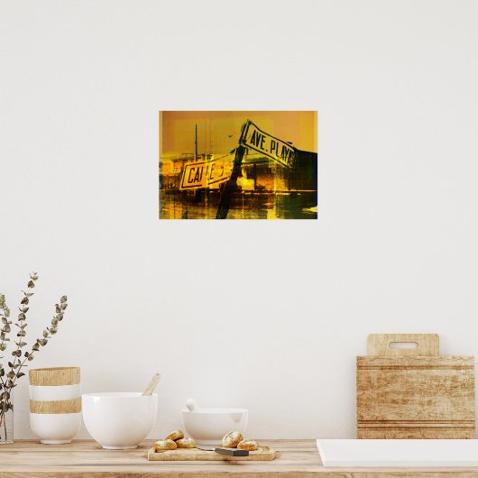 通り標識 ポスター (キッチン)