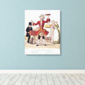 通り歌手、アロア・セネフェルダーが刻んだ キャンバスプリント (インサイチュ (ウッドフロア))