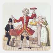 通り歌手、アロア・セネフェルダーが刻んだ スクエアシール (正面)