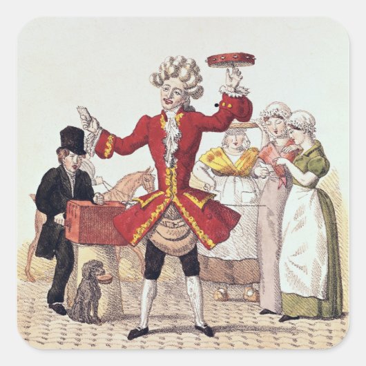 通り歌手、アロア・セネフェルダーが刻んだ スクエアシール (正面)