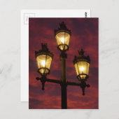 通り灯美しいカラフル空 ポストカード (正面/裏面)