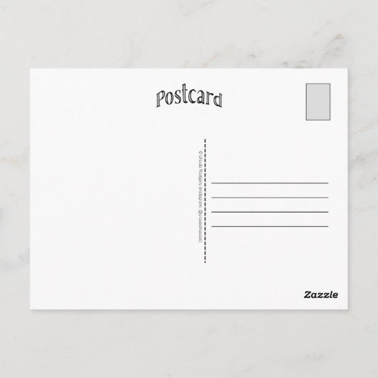 通り猫1 ポストカード (裏面)