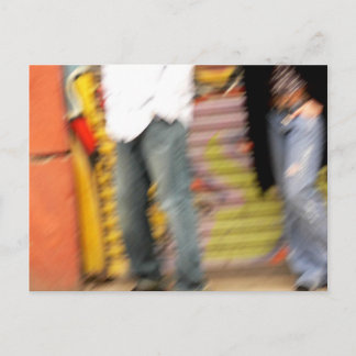 通り絵を描 ポストカード