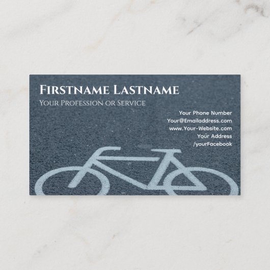 通り自転車修理店用自転車バイク修理 名刺 (裏面)