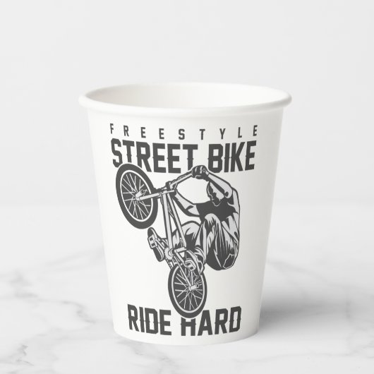 通り自転車 紙コップ (正面)