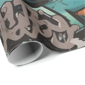 通り落書き ラッピングペーパー (ロールコーナー)