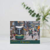 通り車Aleksanterinkatu Helsinki Finland ポストカード (スタンド正面)