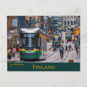 通り車Aleksanterinkatu Helsinki Finland ポストカード (正面)
