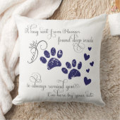 通り過ぎた犬のための詩遠くに クッション (ブランケット)