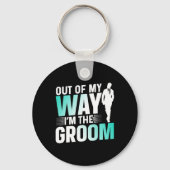 通り過ぎろ、俺は新郎だ！独身最後の夜の名言 キーホルダー (正面)