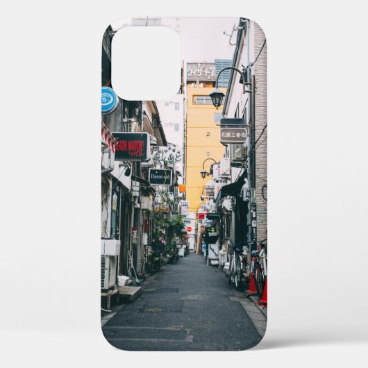 通り間グレーコンクリート建物 Case-Mate iPhoneケース (裏面)