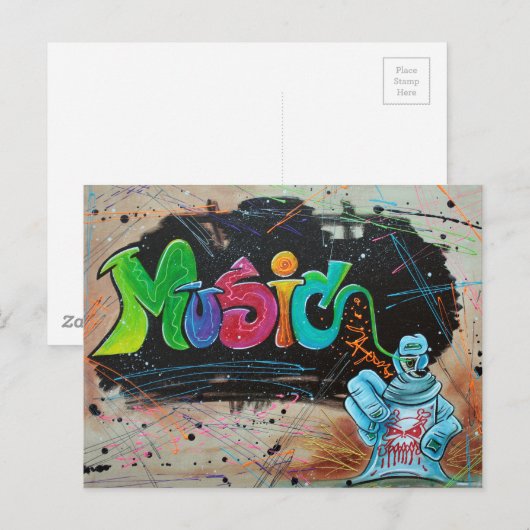 通り音楽 ポストカード (正面/裏面)