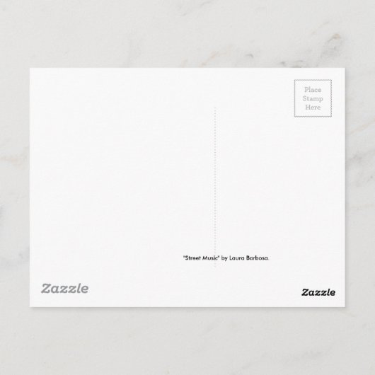 通り音楽 ポストカード (裏面)
