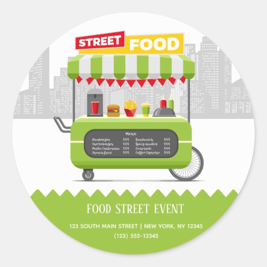 通り食品 ラウンドシール (正面)