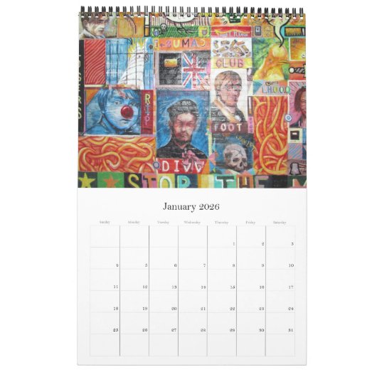 通り2025 カレンダー (1月 2026)