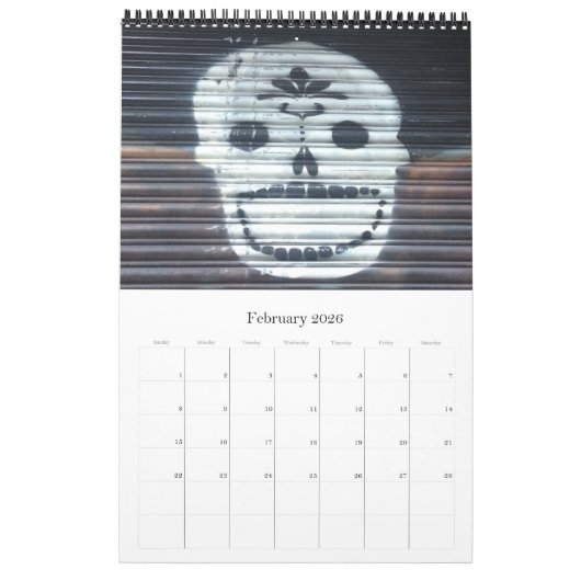 通り2025 カレンダー (2月 2026)