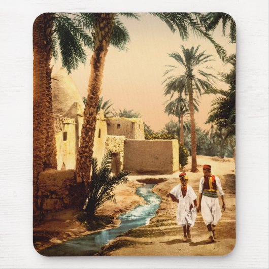 通り，アルジェリア，ビスクラ マウスパッド (正面)