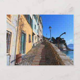 通り,イタリア,リグーリア, Bogliasco ポストカード