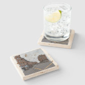 通り・オブ・グラスゴー、スコットランドストーン・コースター ストーンコースター (横)