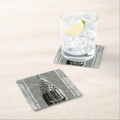 通り・オブ・ニューヨークとエンパイア・ステート・建物 スクエアペーパーコースター (インサイチュ)