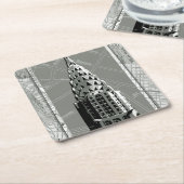 通り・オブ・ニューヨークとエンパイア・ステート・建物 スクエアペーパーコースター (アングル)