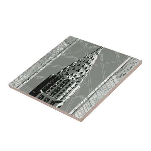 通り・オブ・ニューヨークとエンパイア・ステート・建物 タイル (側面)