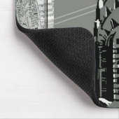 通り・オブ・ニューヨークとエンパイア・ステート・建物 マウスパッド (コーナー)