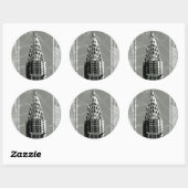 通り・オブ・ニューヨークとエンパイア・ステート・建物 ラウンドシール (シート)