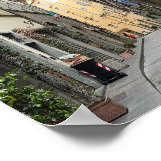 通り・オブ・フィレンツェ・イタリア・ポスター ポスター (角)