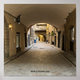 通り・オブ・フィレンツェ・イタリア・ポスター ポスター