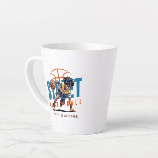 通り | カフェラテマグ (左アングル)